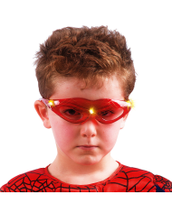 OCCHIALI SPIDER ROSSI C/LUCI IN BUSTA C/